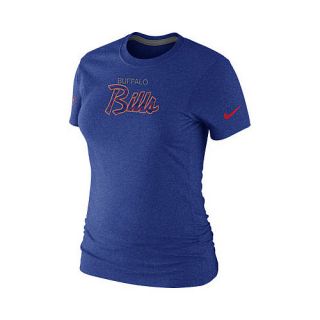 NIKE Womens Buffalo Bills Script Tri Blend T Shirt   Size Medium, Old