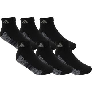 adidas Boys Graphic Low Cut Socks   6 Pack   Size 8 9, Black/white