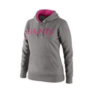 NIKE Womens New Orleans Saints Breast Cancer Awareness Tailgater Pullover