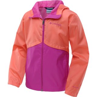 COLUMBIA Girls Windy Explorer Jacket   Size Small, Hot Coral
