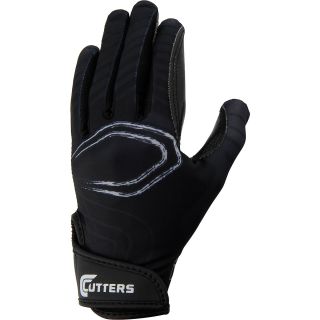 CUTTERS Youth S250 Rev Football Receiver Gloves   Size Medium, Black