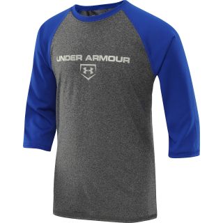 UNDER ARMOUR Boys CTG 3/4 Sleeve T Shirt   Size Youth Medium, Royal/carbon