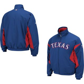 Majestic Mens Texas Rangers Therma Base Premier Jacket   Size XL/Extra Large,