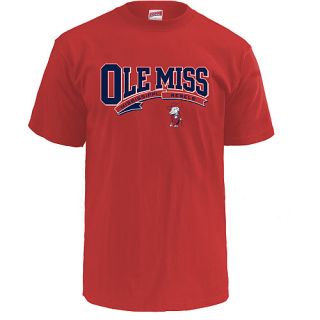 MJ Soffe Mens Ole Miss Rebels T Shirt   Size Large, Mississippi Rebels Red