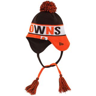 NEW ERA Mens Cleveland Browns Crayon Box Knit Hat, Orange