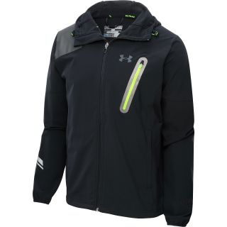 UNDER ARMOUR Mens Stealth Run Storm Jacket   Size Large, Black