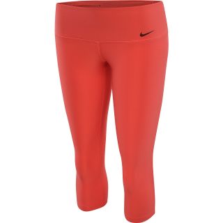NIKE Womens Legend 2.0 Tight Low Rise Capris   Size Large, Fusion Red/black