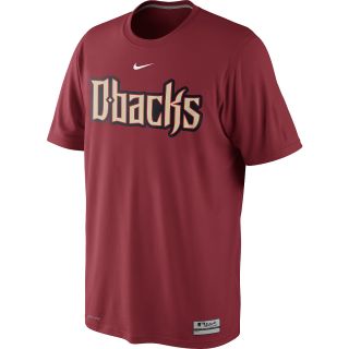 NIKE Mens Arizona Diamondbacks AC Dri FIT Legend Logo Short Sleeve T Shirt  