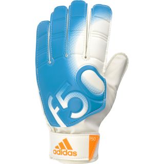 adidas Adult F50 Training Soccer Goalkeeper Gloves   Size 6, White/solar