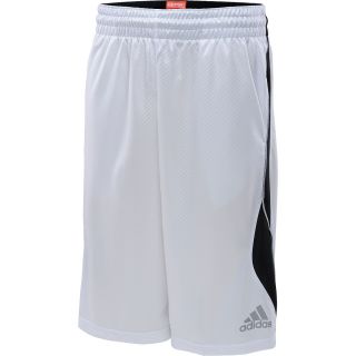 adidas Mens Crazy Smooth Basketball Shorts   Size Small, White/black