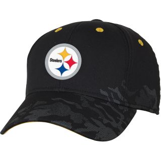 NFL Team Apparel Youth Pittsburgh Steelers Shield Back Black Cap   Size Youth,