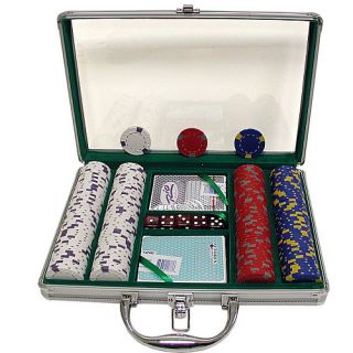 Trademark Global 200 13 gm Pro Clay Casino Chips w/ Clear Cover Aluminum Case