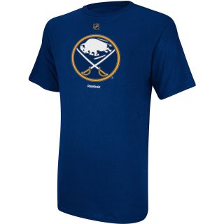 REEBOK Mens Buffalo Sabres Primary Logo Short Sleeve T Shirt   Size Large,