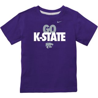 NIKE Youth Kansas State Wildcats Local Short Sleeve T Shirt   Size Large,