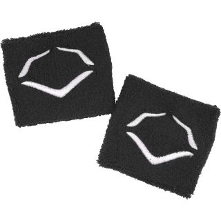 EVOSHIELD Performance EvoCotton Wristbands, Black