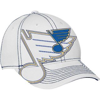 REEBOK Mens St Louis Blues 2014 Draft Flex Fit Cap   Size L/xl, White