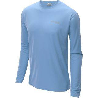 COLUMBIA Mens PFG Zero Rules Long Sleeve T Shirt   Size Large, Blue