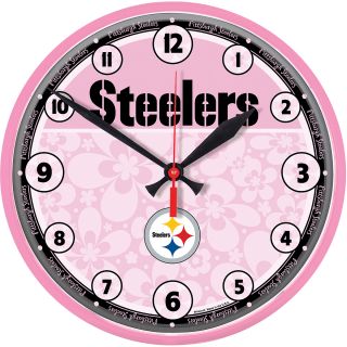 Wincraft Pittsburgh Steelers Pink Round Clock (2383588)