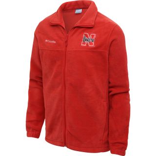 COLUMBIA Mens Nebraska Cornhuskers Flanker Full Zip Fleece Jacket   Size 2xl,
