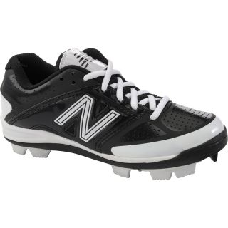 NEW BALANCE Boys 4040V2 Low Baseball Cleats   Size 1medium, Black/white