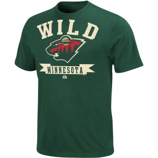 MAJESTIC ATHLETIC Youth Minnesota Wild Tape To Tape Short Sleeve T Shirt   Size