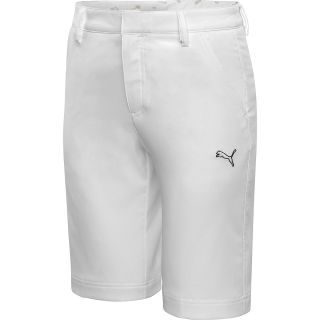 PUMA Boys Golf Tech Shorts   Size Medium, White
