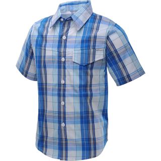 COLUMBIA Boys Silver Ridge III Short Sleeve Shirt   Size Medium, Hyper Blue