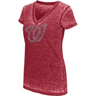 Touch By Alyssa Milano Womens Washington Nationals Fade Route Short Sleeve T 