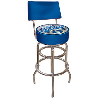 Trademark Global United States Air Force Padded Bar Stool with Back (MIL1100 