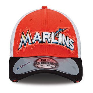 NEW ERA Mens Miami Marlins 39THIRTY Clubhouse Cap   Size M/l, Orange