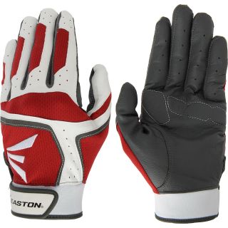 EASTON RF4 Padded Adult Baseball Batting Gloves   Size Small, White/red