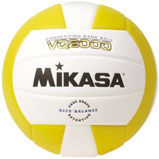 Mikasa VQ2000 Micro Cell Indoor Volleyball, Gold/white (VQ2000 GLD)