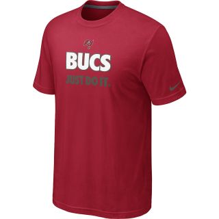 NIKE Mens Tampa Bay Buccaneers Just Do It Short Sleeve T Shirt   Size Large,