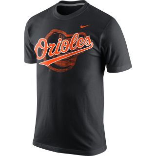 NIKE Mens Baltimore Orioles Team Issue Woodmark Short Sleeve T Shirt   Size