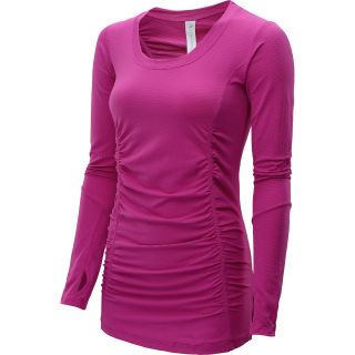 GLYDER Womens Recharge Long Sleeve Top   Size XS/Extra Small, Fuchsia