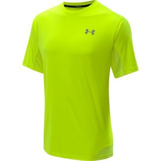 UNDER ARMOUR Mens HeatGear Flyweight Run T Shirt   Size Xl, High Vis Yellow