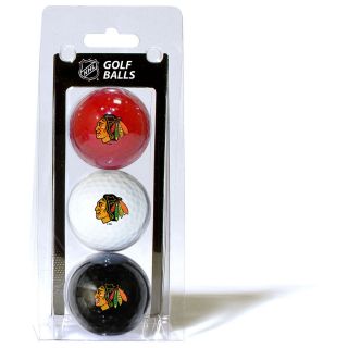 Team Golf Chicago Blackhawks 3 Ball Pack (637556135056)
