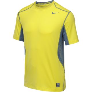 NIKE Mens Pro Combat Hypercool Fitted Short Sleeve Crew Top   Size Small,