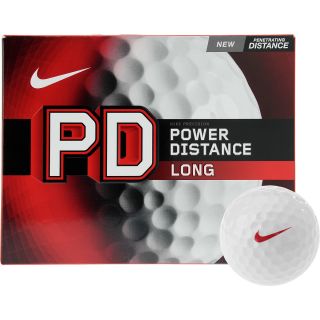 NIKE Power Distance Long Golf Balls   12 Pack, White