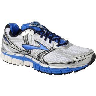 BROOKS Mens Adrenaline 14 GTS Running Shoes   Size 11.5, White/blue/silver