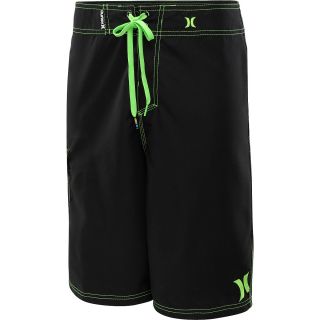 HURLEY Mens One & Only Boardshorts   Size 38, Black/green