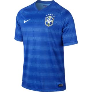 NIKE Boys 2014 Brasil Stadium Away Short Sleeve Soccer Jersey   Size Small,