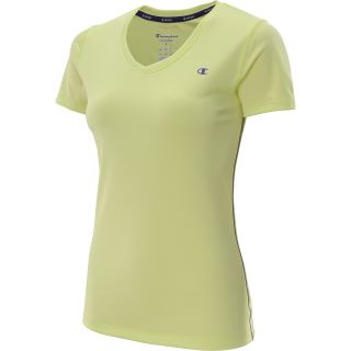 CHAMPION Womens Vapor PowerTrain Short Sleeve T Shirt   Size Large, Sunny Lime