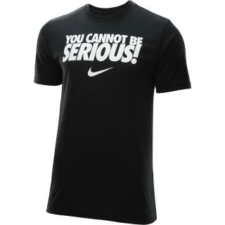 NIKE Mens You Cannot Be Serious Short Sleeve Tennis T Shirt   Size Large,