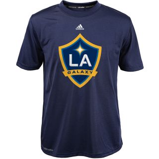 adidas Youth Los Angeles Galaxy Primary Logo ClimaLite Short Sleeve T Shirt  