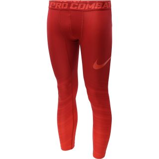 NIKE Mens Pro Combat Core Compression Tights   Size Small, Gym Red