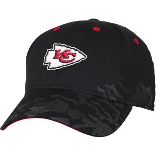 NFL Team Apparel Youth Kansas City Chiefs Shield Back Black Cap   Size Youth,