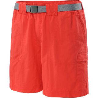 COLUMBIA Womens Sandy River Cargo Shorts   Size Xl6, Red Hibiscus