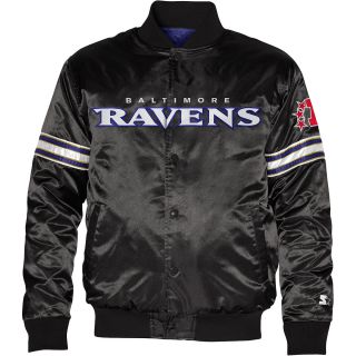 Baltimore Ravens Logo Black Jacket (STARTER)   Size 2xl