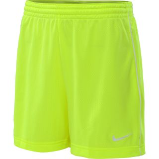 NIKE Womens Academy Knit Soccer Shorts   Size Xl, Volt/white